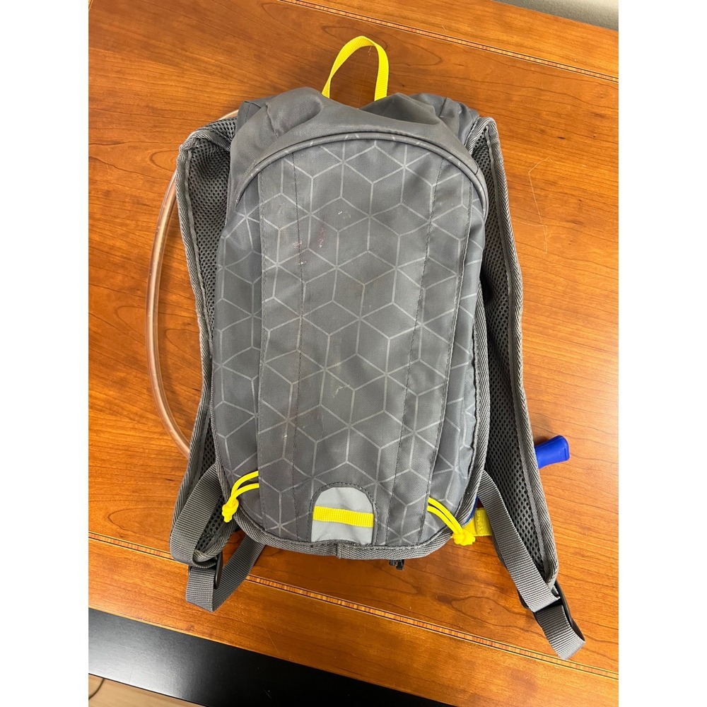 Ozark Trail Hydration Backpack Gray Yellow Geometric Hiking Pack with Reservoir